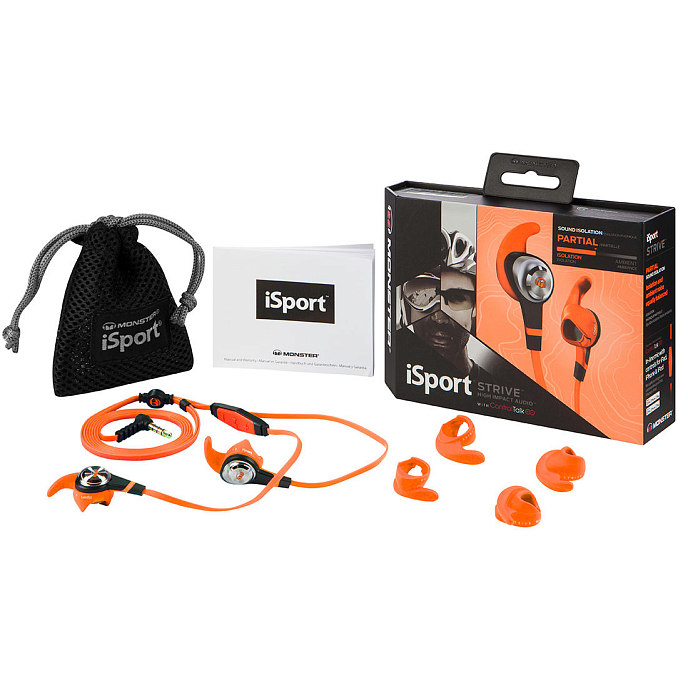 Наушники MONSTER ISPORT STRIVE UCT3 (ORANGE) - рис.6
