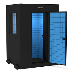 Акустическая кабина IzoRoom Comfort Plus with window Black Blue