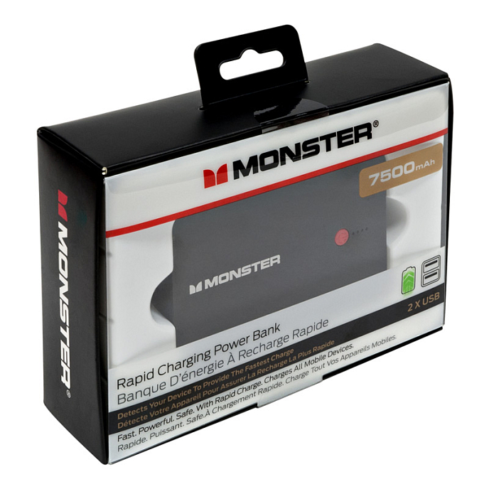 Внешний аккумулятор Monster Power Bank 7500mAh black - рис.5