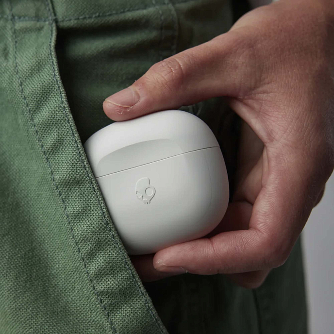 Беспроводные наушники Skullcandy Rail Bone/Orange Glow - рис.8