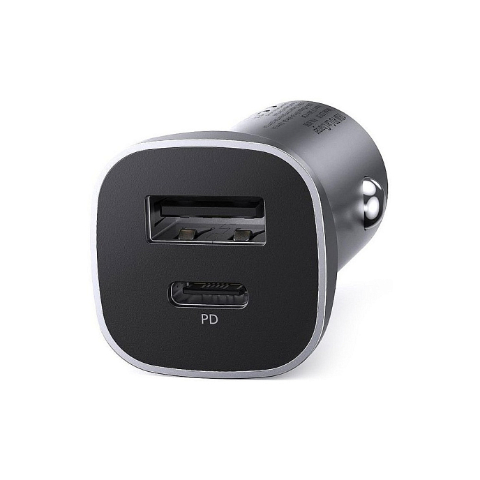 Автомобильное зарядное устройство Ugreen CD130 (30780) 24W Space Grey - рис.1