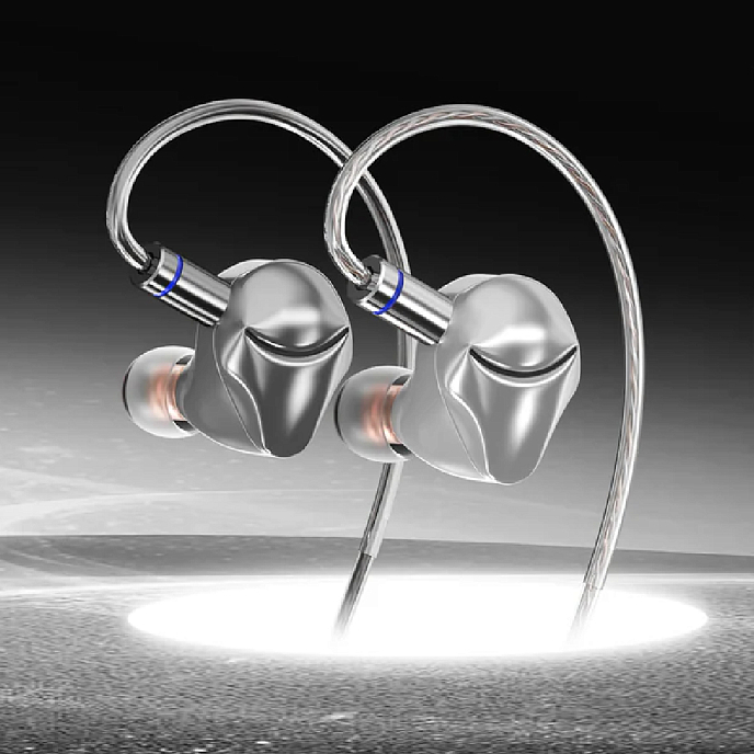 Наушники внутриканальные Hidizs MK10 4.4mm Silver - рис.1