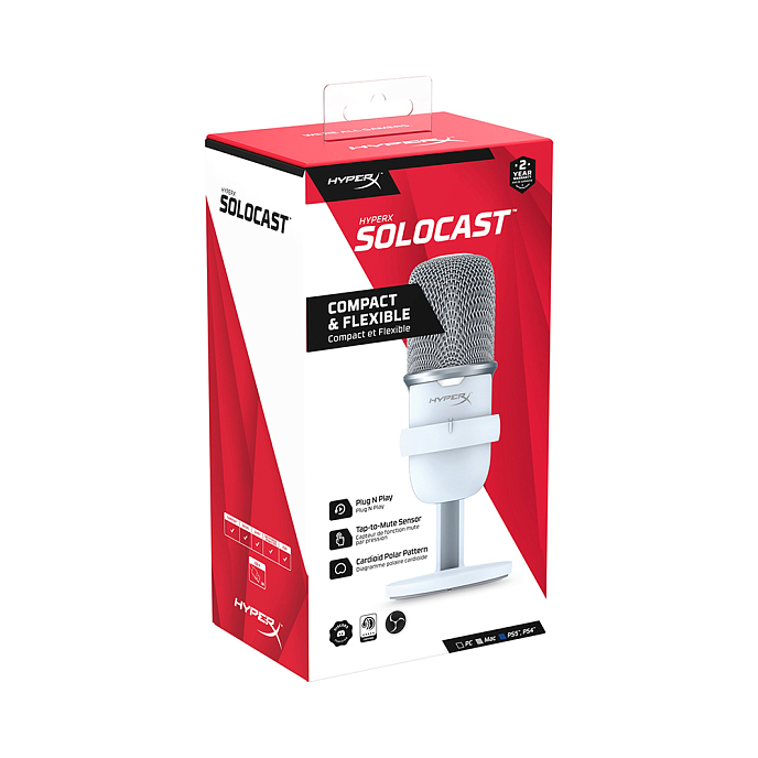 Микрофон для стриминга и игр HyperX SoloCast White - рис.6