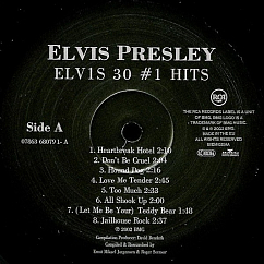 Виниловая пластинка Elvis Presley – ELV1S 30 №1 Hits 2LP