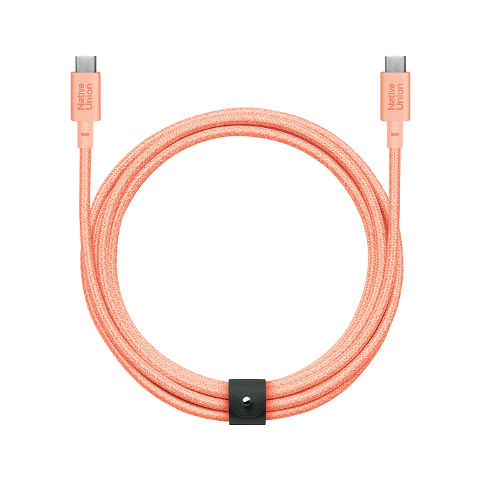 Кабель Native Union Belt Cable XL 100W Apricot 3m - рис.0