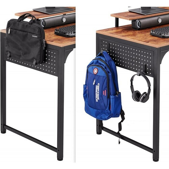 Компьютерный стол EUREKA ZX-SS120B-RBB Brown - рис.3