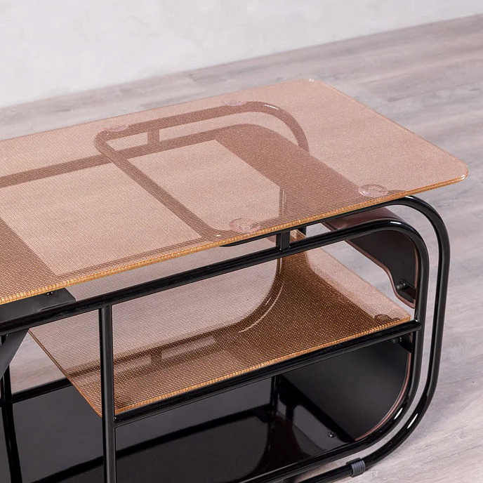 Стойка для Hi-Fi F2F Мелодия Glossy Black Bronze Dark Brown - рис.9