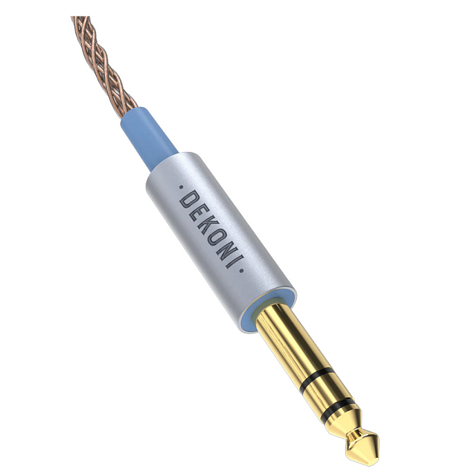 Кабель Dekoni Audio Ensemble 6.3mm PCUHD Cable with 2-pin 1.32m - рис.1