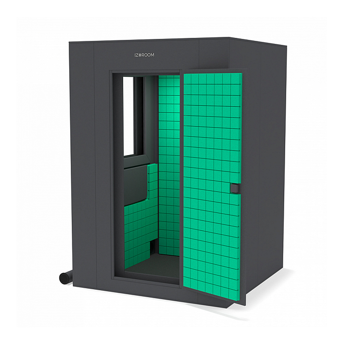 Акустическая кабина IzoRoom Maxi Plus with window White Blue - рис.2