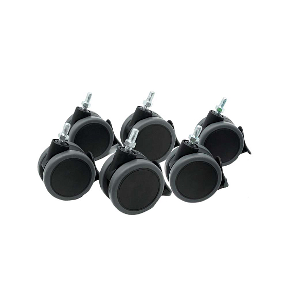 Комплект аксессуаров Creaktiv Floor Rollers set 6 Black - рис.0