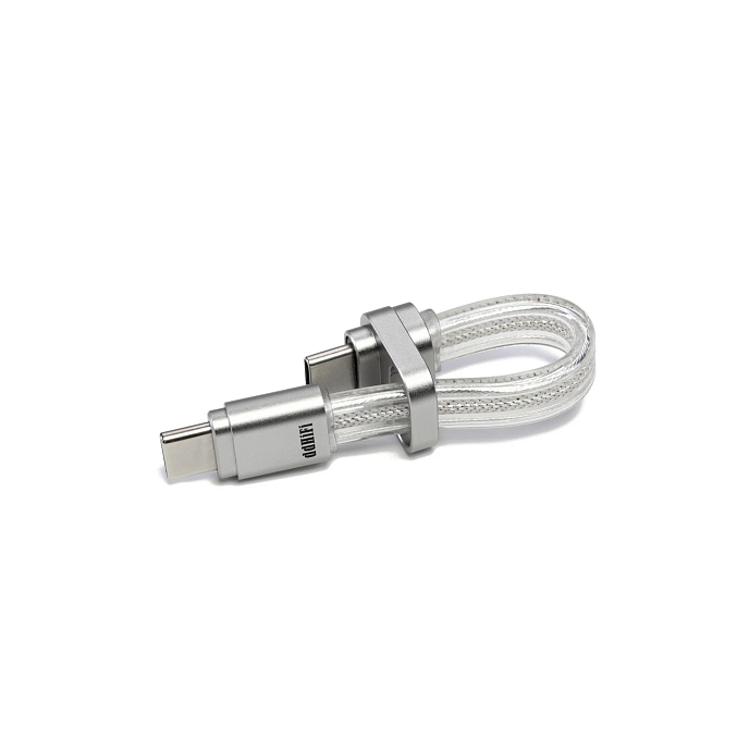 Кабель ddHiFi MD19L Silver USB-C - USB-C 100W 6.5cm - рис.0