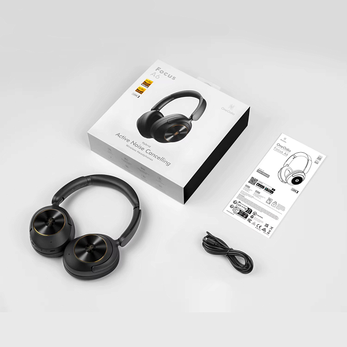 Беспроводные наушники OneOdio Focus A6 midnight black беспроводные полноразмерные наушники с шумоподавлением - рис.6