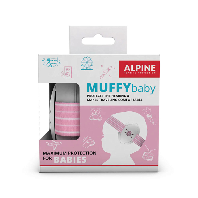 Детские противошумные наушники Alpine Muffy Baby Pink - рис.2
