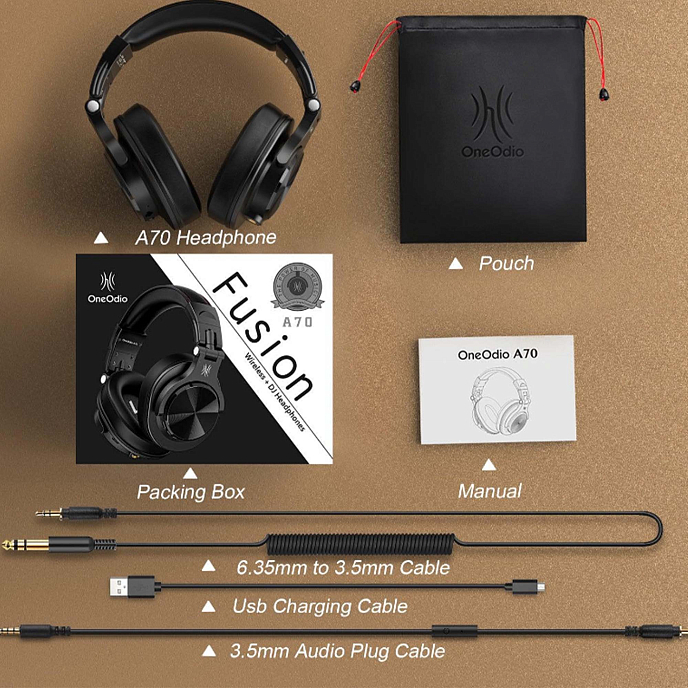 Беспроводные наушники OneOdio A70 Black - рис.7