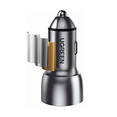 Автомобильное зарядное устройство Ugreen CD213 USB-C Fast Car Charger Space Grey