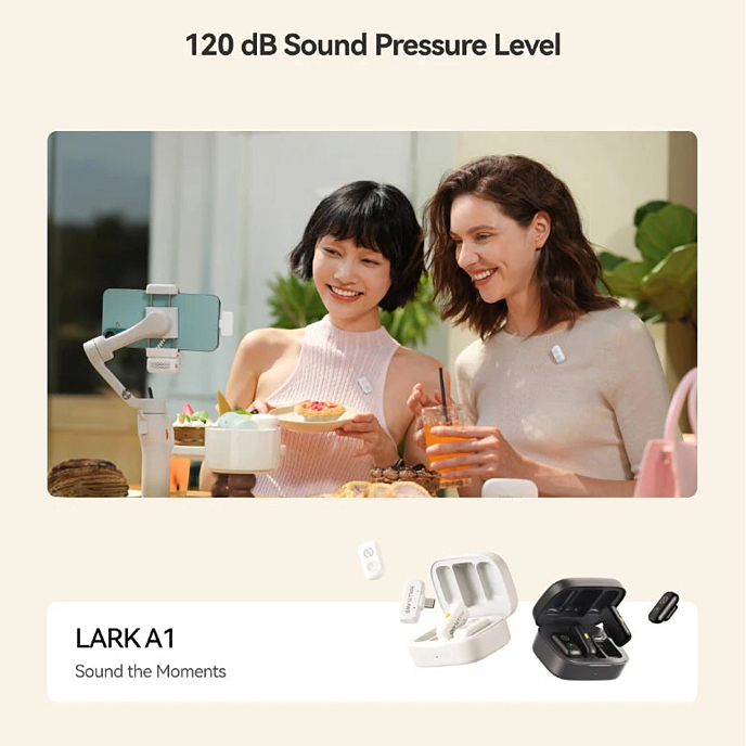 Радиосистема Hollyland Lark A1 Combo Ivory White - рис.5