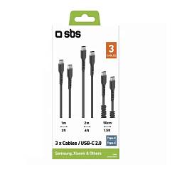 Кабель SBS Mobile USB Type-C / Type-C Cables TEKITCC3IN1K