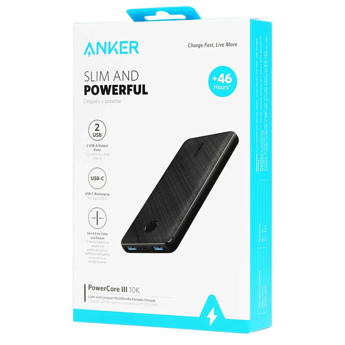 Портативный аккумулятор Anker PowerCore III 10K A1247 Black - рис.7