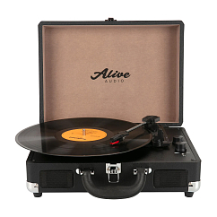 Проигрыватель винила Alive Audio VIBE black виниловый проигрыватель c bluetooth_OpenBox