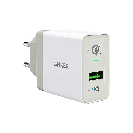 Сетевое зарядное устройство Anker PowerPort+ 1 QC3.0 White - рис.0