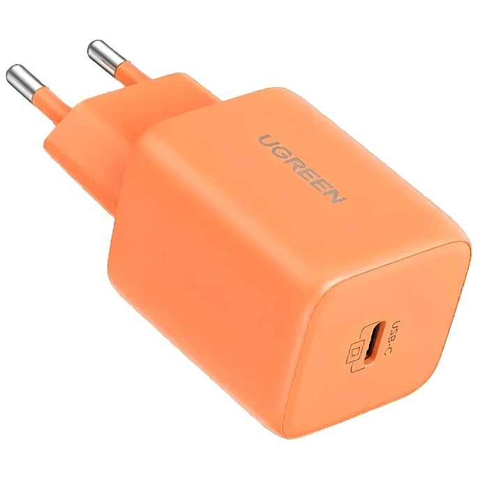 Сетевое зарядное устройство Ugreen X524 GaN Fast Charger 45W USB-C Orange - рис.0