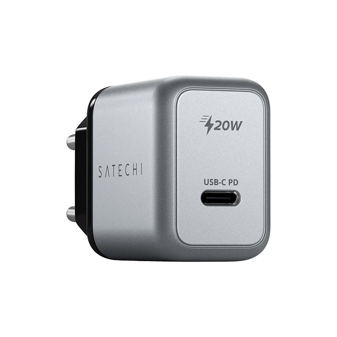 Сетевое зарядное устройство Satechi 20W USB-C PD Grey Cosmos - рис.0