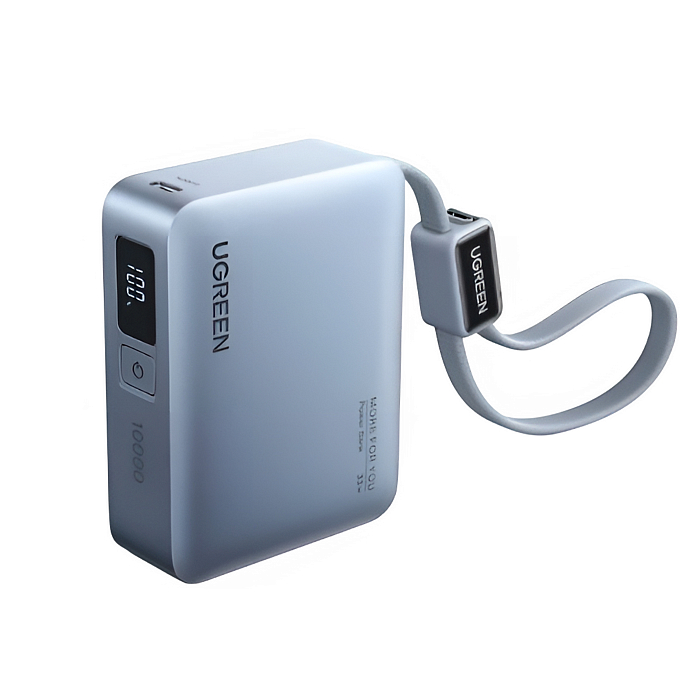 Портативный аккумулятор UGREEN PB584 10000mAh 33W Blue - рис.0