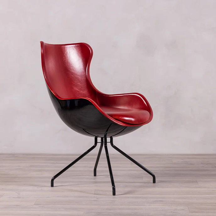 Кресло для прослушивания F2F Аэро Glossy Black Burgundy - рис.3