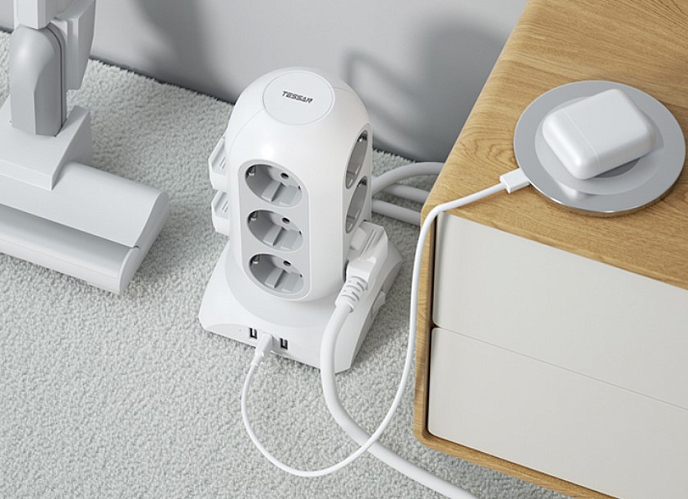 Сетевой фильтр Tessan TPS02-DE Black - рис.2