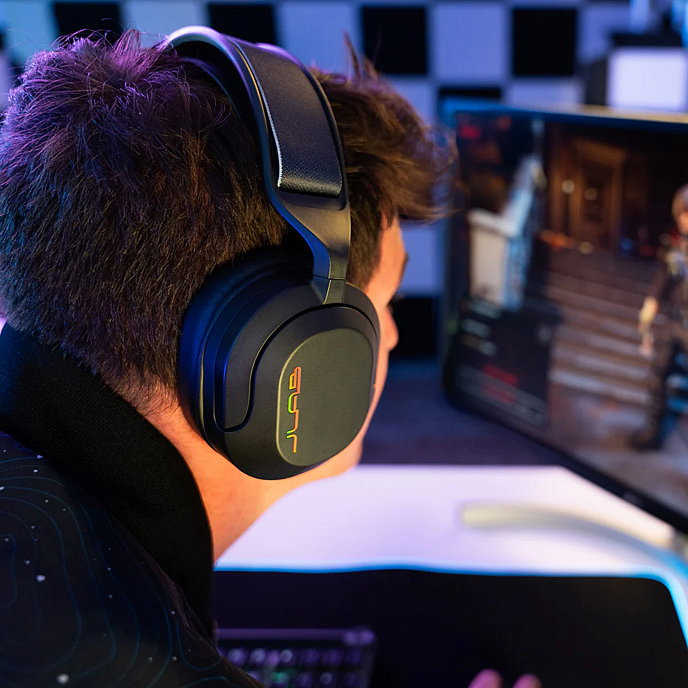 Игровая гарнитура Jlab Nightfall Wireless Gaming Headset black беспроводные полноразмерные игровые наушники (SN 86790758532345661106)_Уценка - рис.6