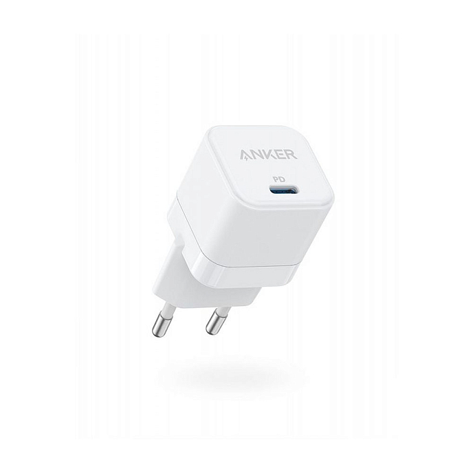 Сетевое зарядное устройство Anker PowerPort III 20W Cube White - рис.0
