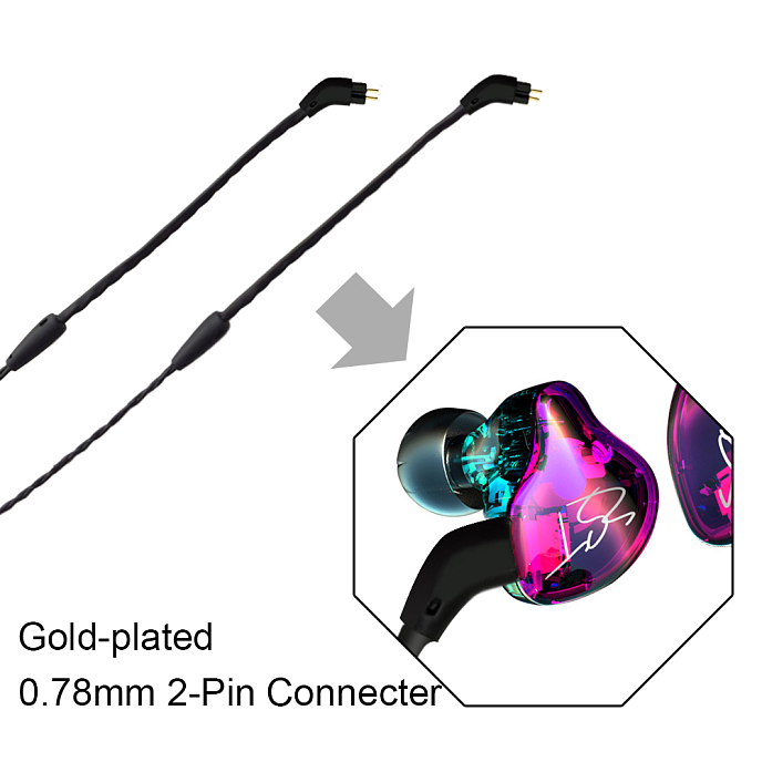 Кабель SoundLink 2pin twisted Black - рис.2