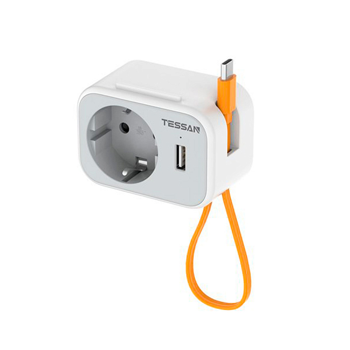 Сетевой фильтр Tessan TS-332 Grey - рис.0