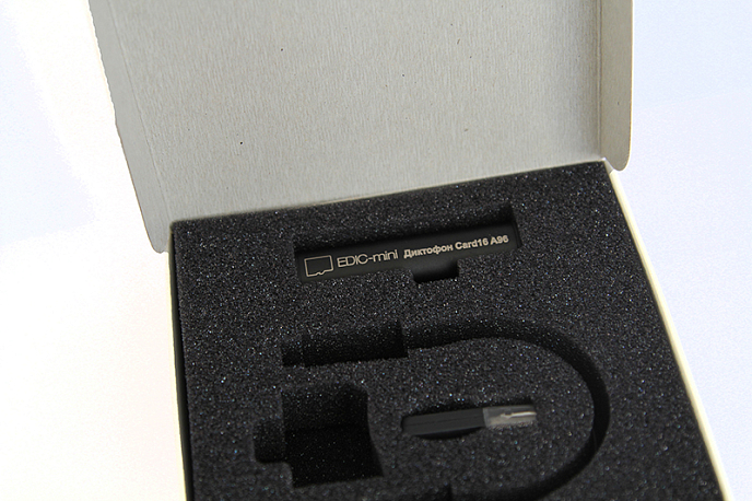 Диктофон EDIC-mini Card16 A96 black - рис.2