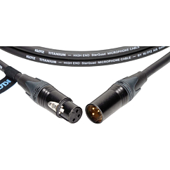Кабель Klotz TI-M0750 Black XLR(f) - XLR(m) 3-pin 7.5m