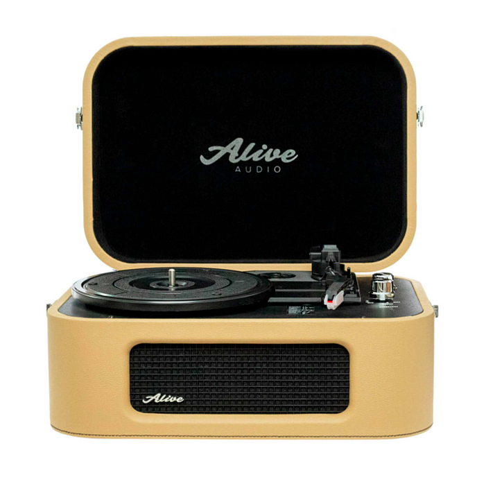 Проигрыватель винила Alive Audio STORIES cafe creme виниловый проигрыватель c bluetooth (SN AATSTR0B3F3CC)_Уценка - рис.1