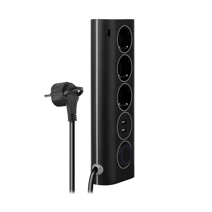 Сетевой фильтр Rombica NEO WC3U Black - рис.1