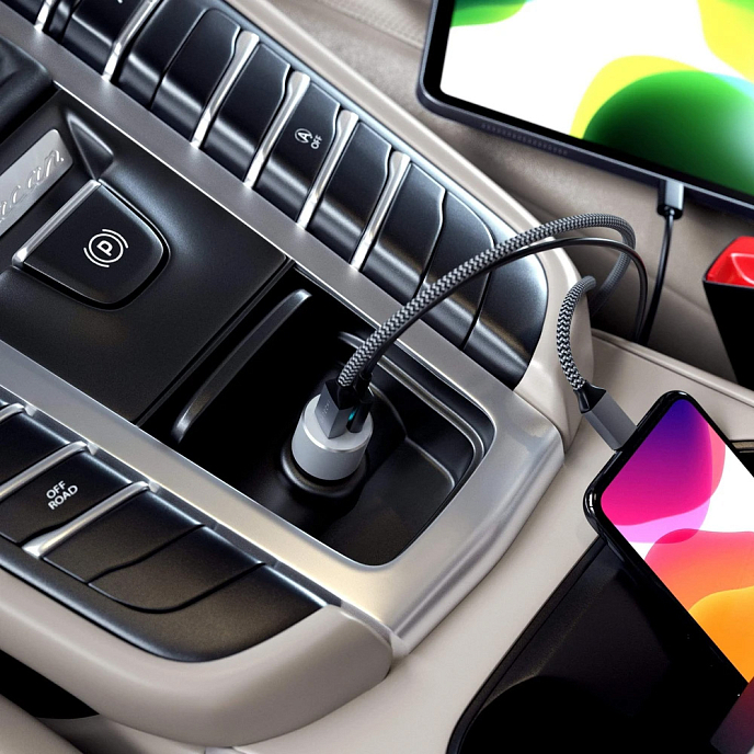 Кабель Satechi Type-C to Lightning Grey 1.8m - рис.8