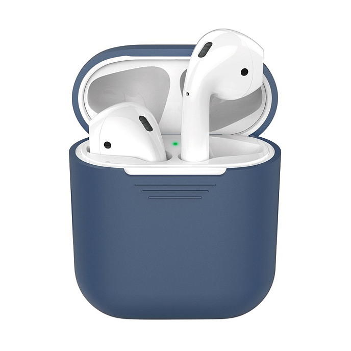 Чехол для наушников Deppa Case for AirPods Blue - рис.0