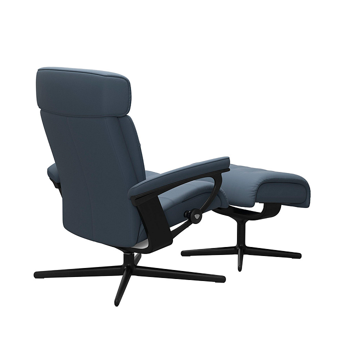Кресло для прослушивания Stressless Erik M Cross Paloma Crystal Blue Black - рис.1