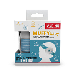Детские противошумные наушники Alpine Muffy Baby Blue