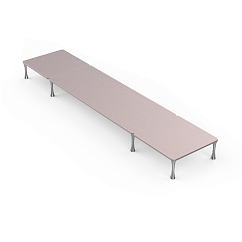 Стол ddHiFi HS650 x 1 + HS250 x 2 + SR70 x 8 Pinkish Gray/Silver