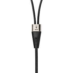 Кабель Meze Mono Standard 3.5mm with Mic Black Silver 1.2m