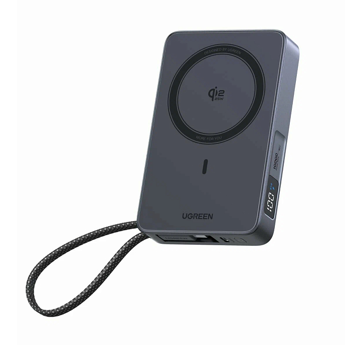 Портативный аккумулятор UGREEN PB773 10000mAh Grey Cosmos - рис.0