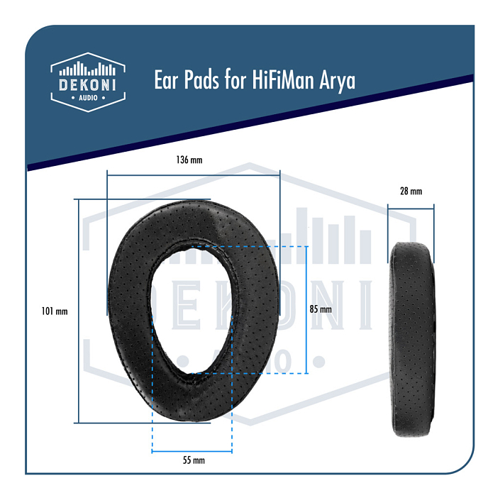 Амбушюры Dekoni Audio Elite Fenestrated Sheepskin for HiFiMan Arya - рис.5