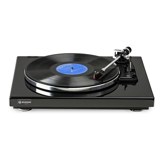 Проигрыватель винила Rekkord Audio F400 (2M Red) High Gloss Black - рис.0