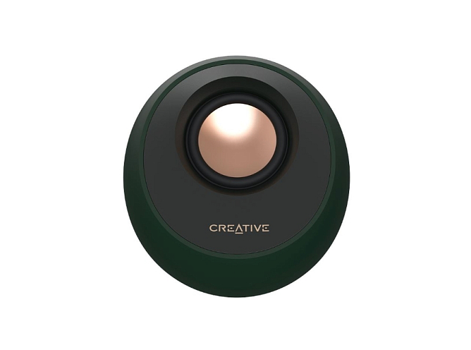 Компьютерные колонки Creative PEBBLE PRO (with adapter) green компьютерная акустика 2.0 с зарядным устройством_OpenBox - рис.3