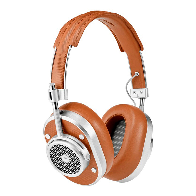 Беспроводные наушники Master & Dynamic MH40 Wireless silver/brown - рис.0