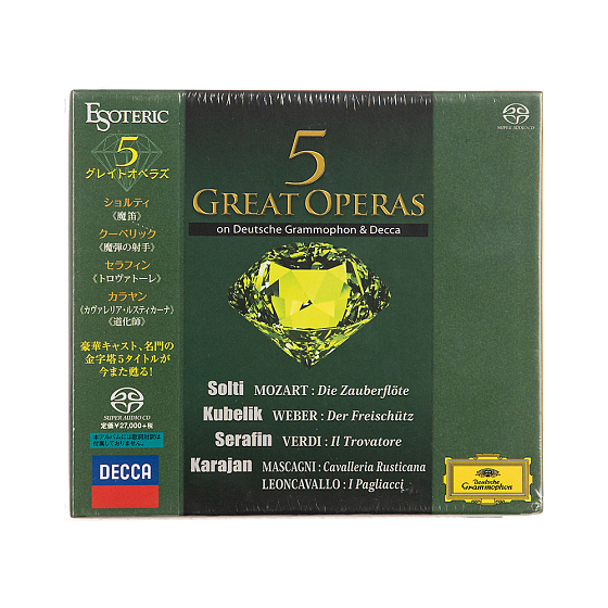 CD-диск Esoteric Various Artists - 5 Great Operas Blue 9CD-SACD - рис.0
