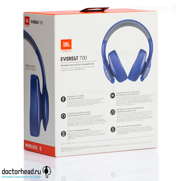 Беспроводные наушники JBL Everest 700 BT Blue - рис.19